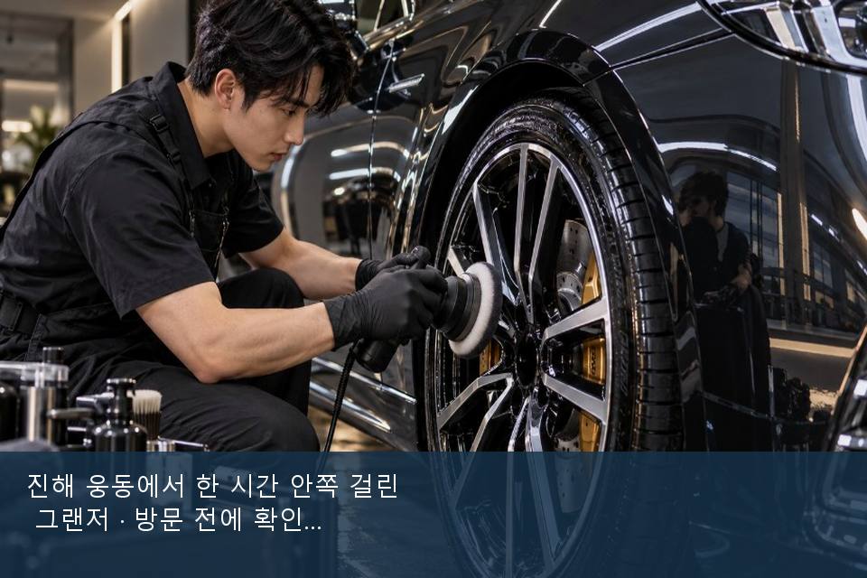 진해 웅동에서 한 시간 안쪽 걸린 그랜저 · 방문 전에 확인한 것